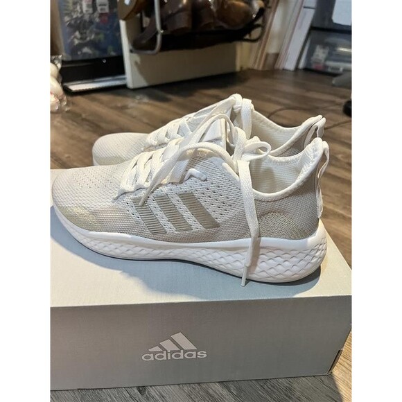 Adidas Fluidflow 2.0 Women's Running Athletic Shoes White Beige Size US 9 - Picture 5 of 7
